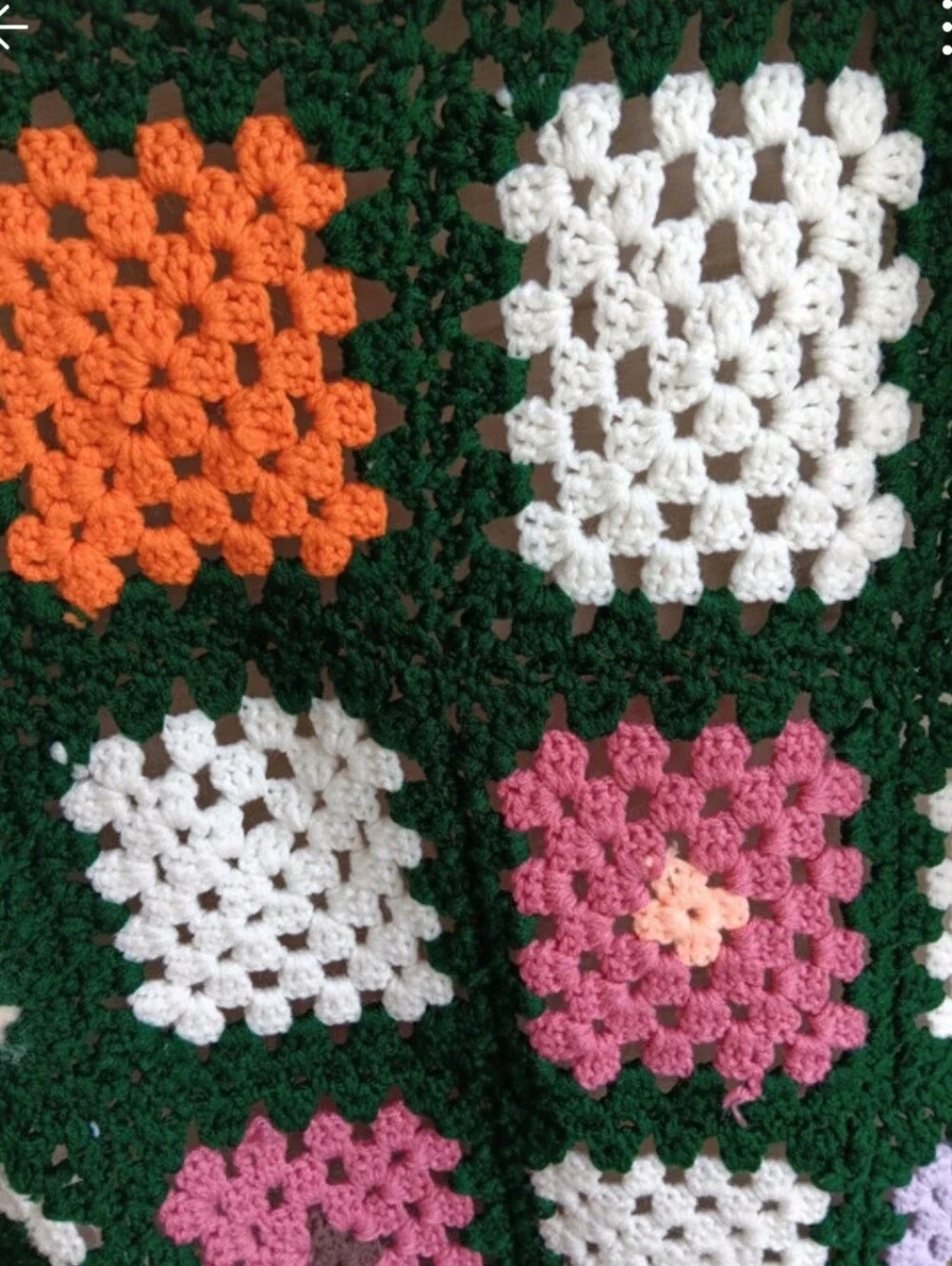 Crochet Granny Square Lap Blanket/Throw 50